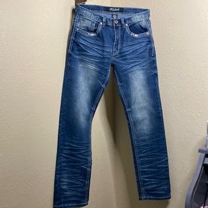 True luck-medium wash Bootcut Jeans